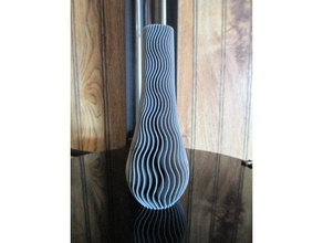 wavy vase art 3d print model - Mito3D