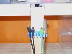 ivar cable hanger organization holder ikea 3d print model - Mito3D