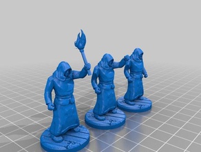 townsfolke games 28mm dnd miniature pathfinder people townsfolk 3d print model - Mito3D