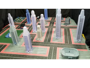 matematica-hatten modello 3d della città staminali progetti gli edifici le strutture i palazzi la robotica grattacielo texas instruments 3d print model - Mito3D