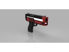 light blaster props display piece gun 3d print model - Mito3D