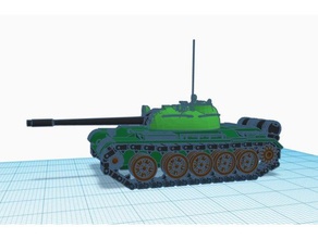 t-55 tank models 3d print model - Mito3D