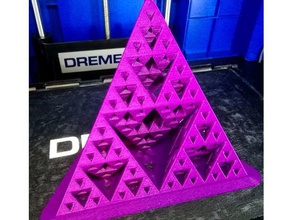 encore un autre fractale tétraèdre les mathématiques l'art 3d print model - Mito3D