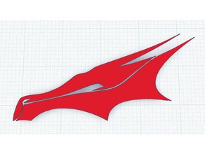 spacex dragon logotipo de la cabeza signos logotipos 3d print model - Mito3D
