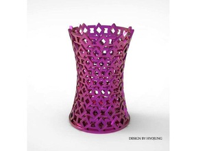 conception de la lumière vase porte-crayon 3d l'impression La modélisation art belle creative décoration décorative maladie d'affichage lampe poche fleurs bon maison hyojung0320 led l'éclairage comme affichage oled modèle présent à l'échelle chose vases mode 3d print model - Mito3D
