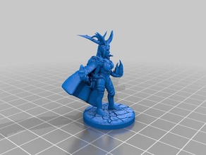 elf druid oyunlar 28 mm dnd dndminiature minyatür pathfinder 3d print model - Mito3D