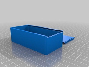 personnalisé boîte coulissante en haut 100x50x30 les conteneurs 3d print model - Mito3D