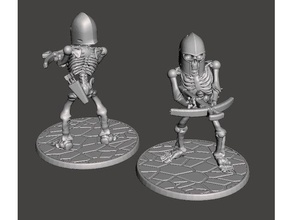 28mm esqueleto guerreiro besta jogos seta dnd fantasia miniatura miniaturas crânio warhammer fantasy 3d print model - Mito3D
