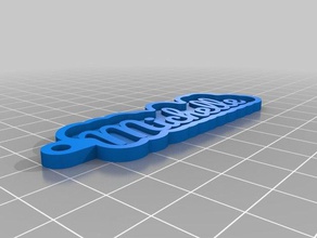 michelle Schlüsselbund Schlüsselanhänger angepasst 3d print model - Mito3D