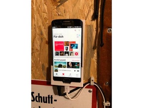 samsung s6 wallmount audio gap mobile phone galaxy 3d print model - Mito3D