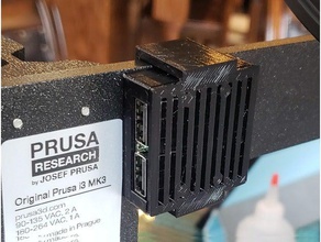 dual usb dc-dc buck voltage converter case mount prusa i3 3d printer accessories mk3 3d print model - Mito3D