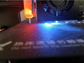 ender 3 hotend de iluminação, montagem leds 5mm 3d a impressora os acessórios ender3 led titular diodo emissor luz parte iluminação da 3d print model - Mito3D