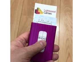 business card holder europea di dimensioni carte ufficio 3d print model - Mito3D