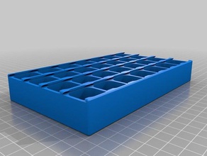 my customized compartmented box separate lids containers 3d print model - Mito3D