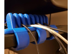 Tel kılavuzu klipler organizasyon kablo yönetimi bilgisayar aksesuarları ofis yararlı 3d baskı 3d print model - Mito3D