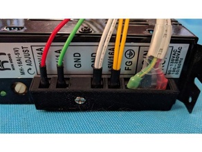arcade alimentation couvercle du bornier de l'électronique cache bloc d'alimentation 3d print model - Mito3D