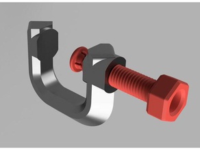 personalizable g-clamp modelo de estrés hobby diy herramienta 3d print model - Mito3D