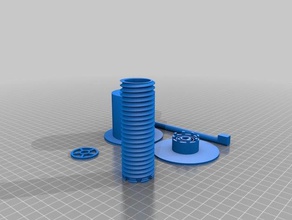 özelleştirilmiş parametrik auto-sarma makara tutucu 3d yazıcı aksesuarlar 3d print model - Mito3D