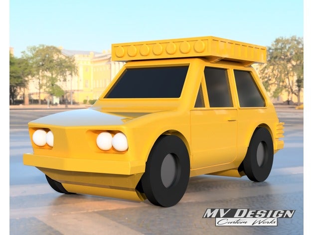 vw volkswagen brasilia keychain vehicles 3D print model - Mito3D