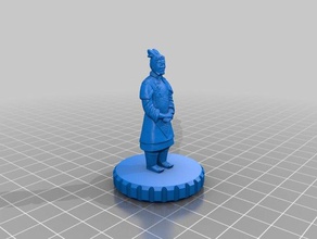 terracotta warrior cr-10 extrudeuse bouton 3d de l'imprimante extrudeuses cr10 3d print model - Mito3D