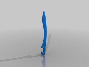 greco kopis spada vuoto colata altri antica grecia la mitologia greca spade 3d print model - Mito3D
