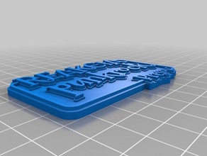 my customized multi line tag beta signs logos 3d print model - Mito3D