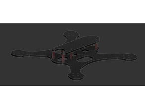 esquilo voador freestyle drone rc veículos fpv quadro racer quadcopter 3d print model - Mito3D