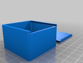 personnalisé boîte coulissante en haut 50x50x30 les conteneurs 3d print model - Mito3D
