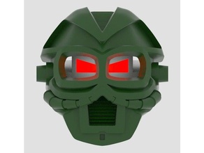 grande máscara de envelhecimento construção brinquedos bionicle kanohi karzahni lego compatível antigo 3d print model - Mito3D