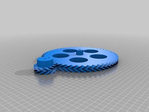 meu personalizados paramétrico de espinha peixe da engrenagem deslizante extrusoras 3d impressora 3d print model - Mito3D