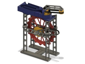 marble exercising machine part 6 bucket wheel hopper mechanical toys automata 3d print model - Mito3D