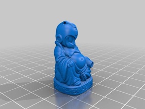 mega buddha sculptures man pop-buddha 3d print model - Mito3D