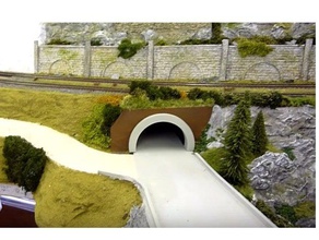 tunnel entrance90mm road hobby 3d print model - Mito3D