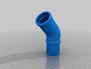 vacuum elbow replacement parts 3d print model - Mito3D