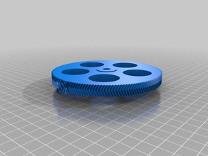 özelleştirilmiş parametrik balıksırtı dişli step ekstruderler ayarlayın 3d yazıcı 3d print model - Mito3D
