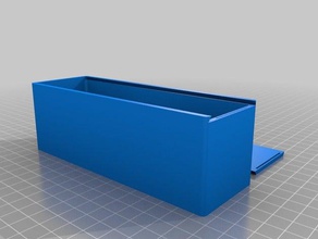 personnalisé boîte coulissante en haut 150x50x50 les conteneurs 3d print model - Mito3D