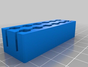 customized hex bit holder 62 tool holders boxes 3d print model - Mito3D