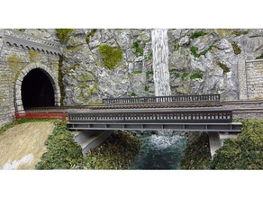 taşıyıcı kiriş demiryolu Köprüsü hobi 3d print model - Mito3D