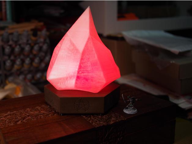 kristal lamba rgb dekor led 3D print model - Mito3D
