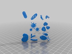 Keime Biologie 3d print model - Mito3D
