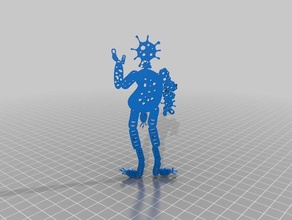 el germen de hombre alle destrozado hermann esculturas 3d print model - Mito3D
