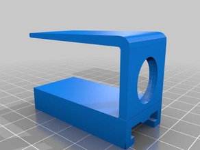 nerf gun Tischklemme elliptischen Loch - Spielzeug Spiel Zubehör mount tactical rail 3d print model - Mito3D