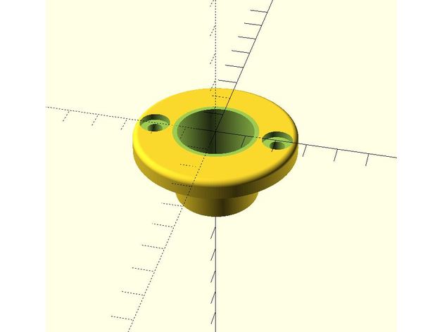 Flansch saiboat Ruder Teile 3D print model - Mito3D