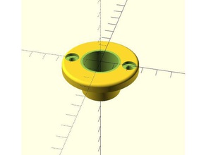 flange saiboat rudder parts 3d print model - Mito3D