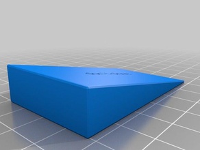 meine angepasste Tür-Keil-text-inlay Haushalt versorgt 3d print model - Mito3D