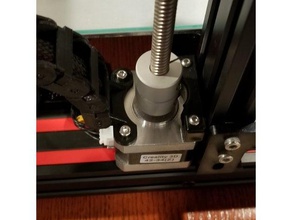 z-axis cable chain stepper mount 3d printer parts clip management creality ender 3 3d print model - Mito3D