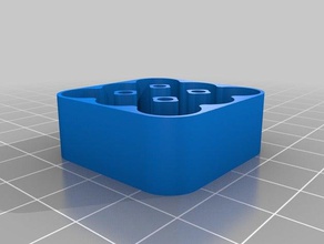 3 x 3-aaa-Batterie Fall top Container angepasst 3d print model - Mito3D