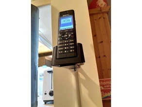 fritzfon c5 wallmount wandhalter mobile phone 3d print model - Mito3D