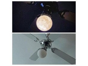 lune bride ventilateur de plafond l'art 3d print model - Mito3D