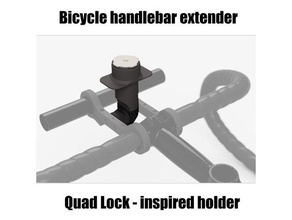 quad lock inspired bicycle smartphone mount sport outdoors holder 3d print model - Mito3D